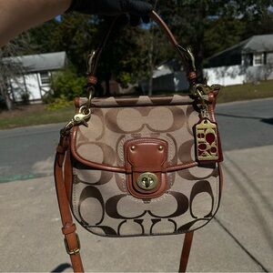 Vintage Y2K Coach Legacy Willis Small Black Leather Silver Hardware